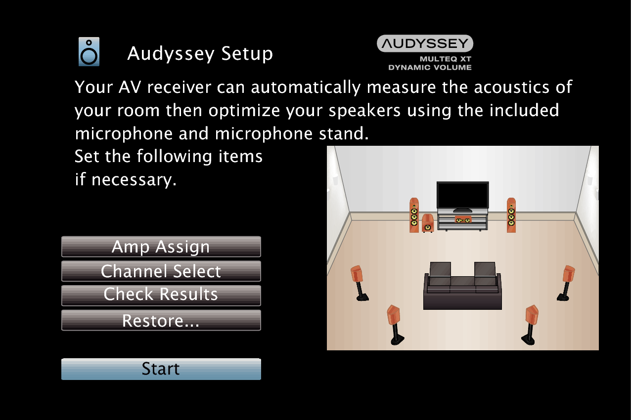 GUI AudysseySetup3 MultEQ XT AVRX2100WE2
